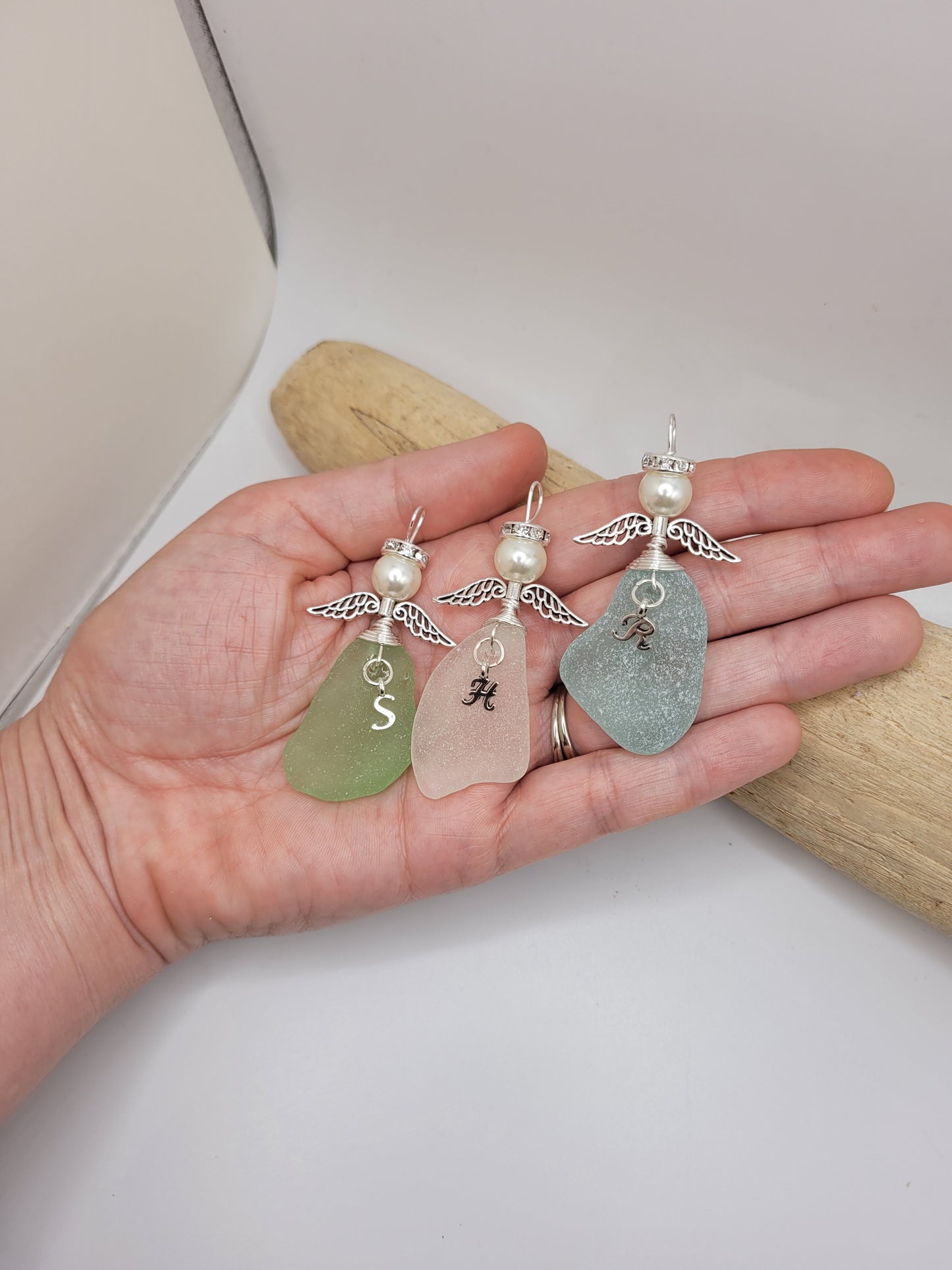 Genuine Sea Glass Personalized Angel