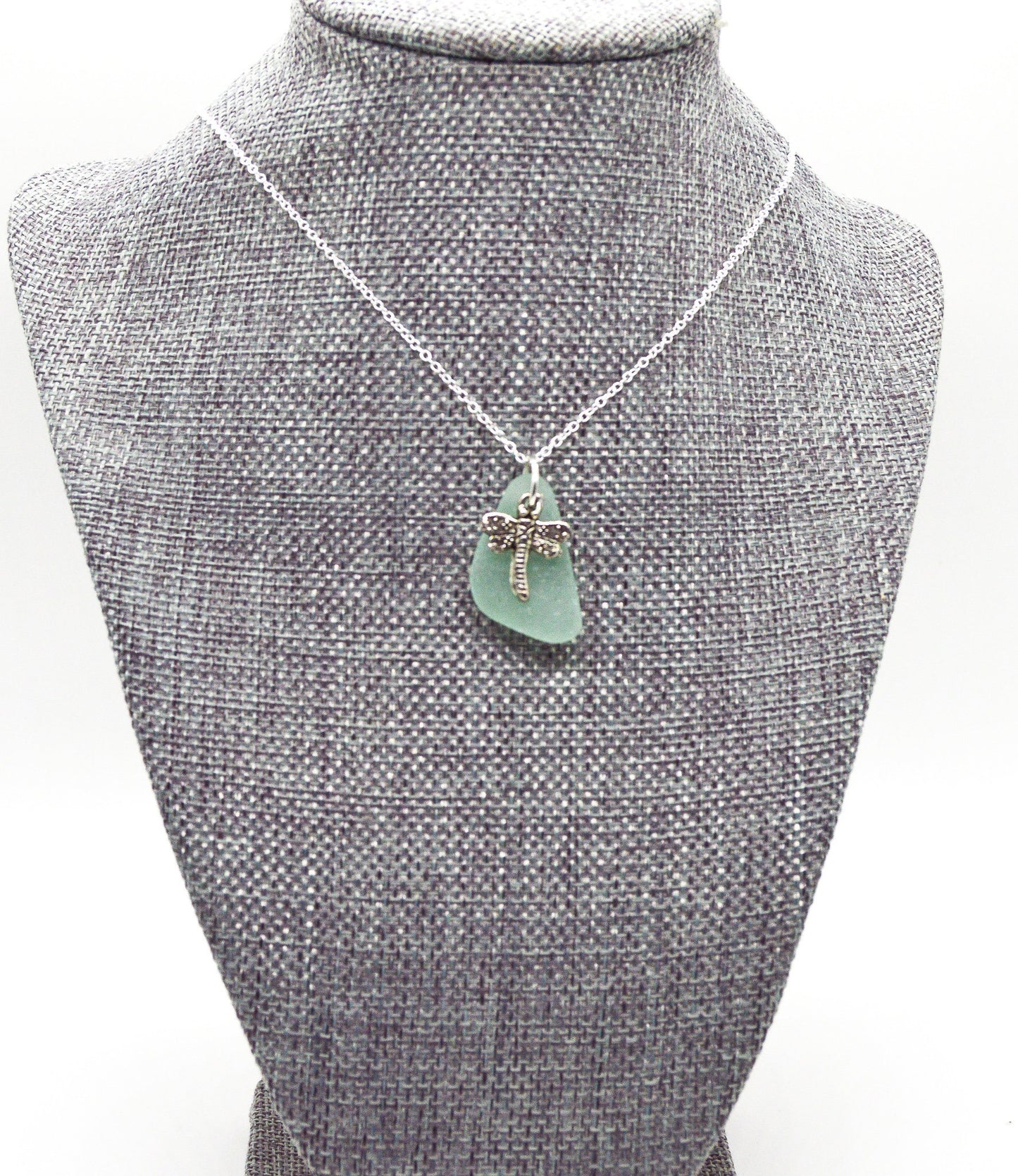 Genuine Sea Glass Pendant/Beach Glass Necklace/Sea Glass Jewelry/Beach Necklace/Vacation Souvenir/41