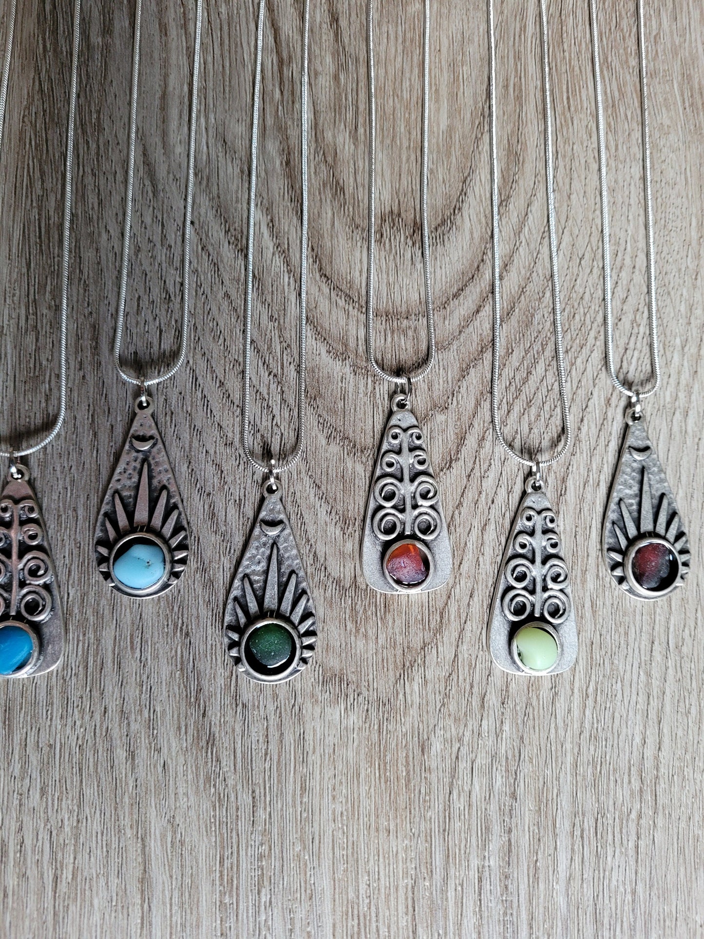 Genuine sea glass necklace