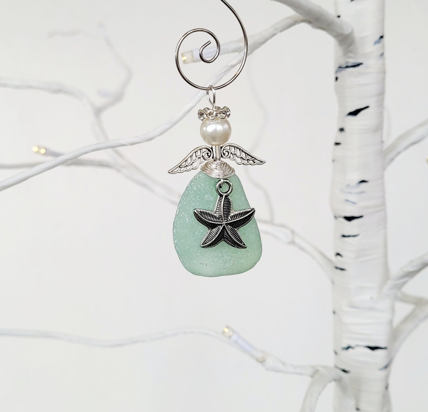 Sea glass starfish angel