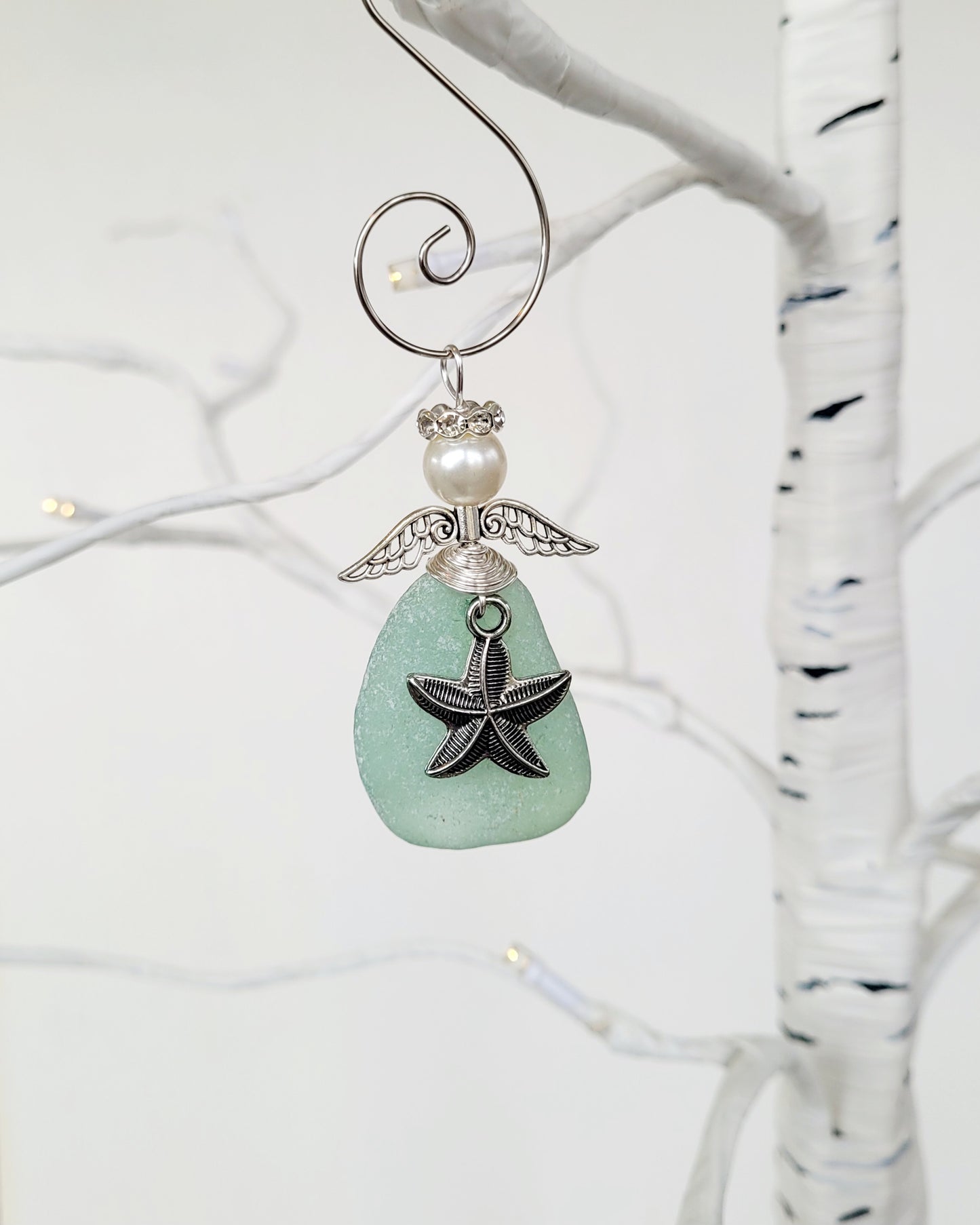 Sea glass starfish angel