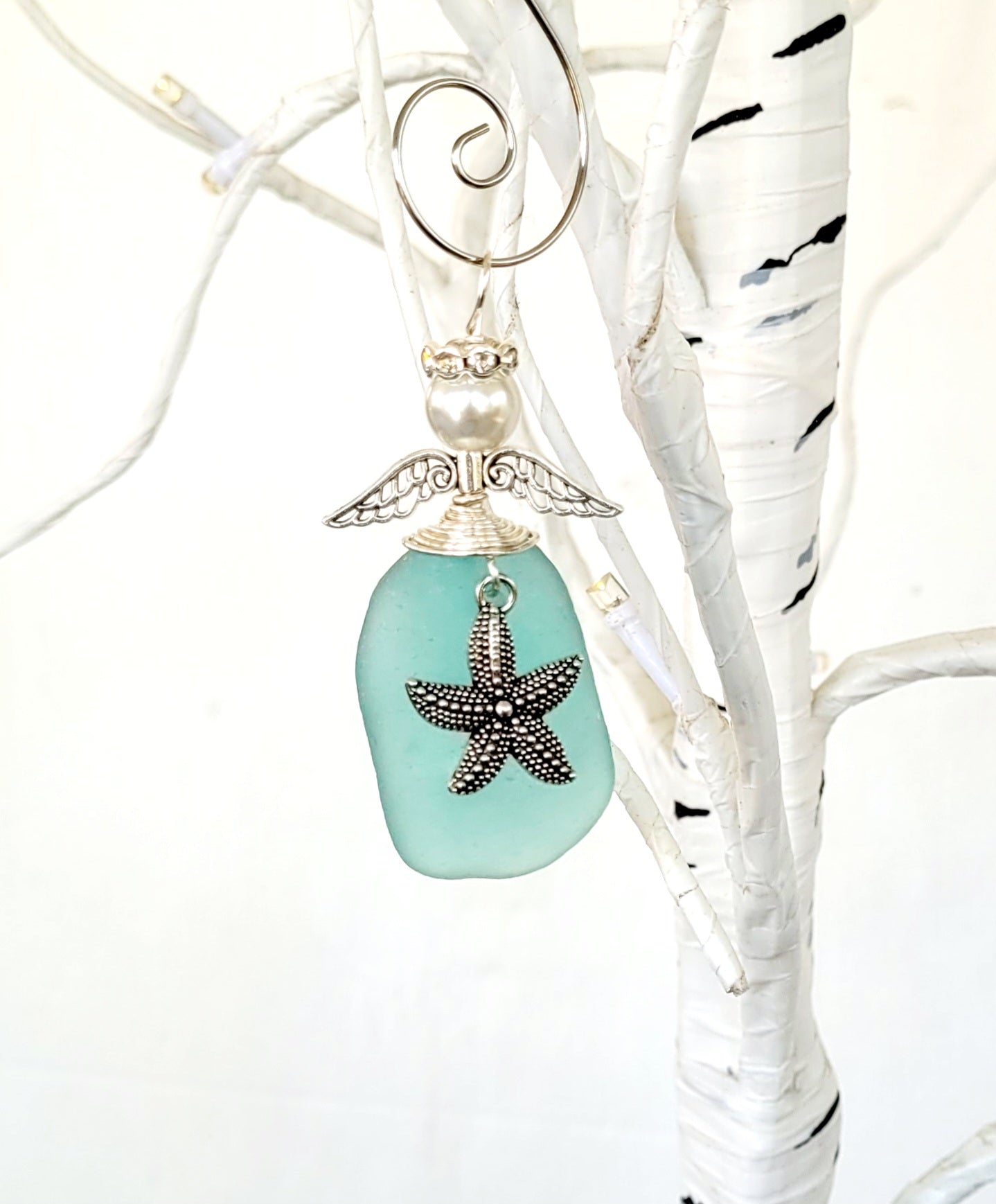 Sea glass starfish angel