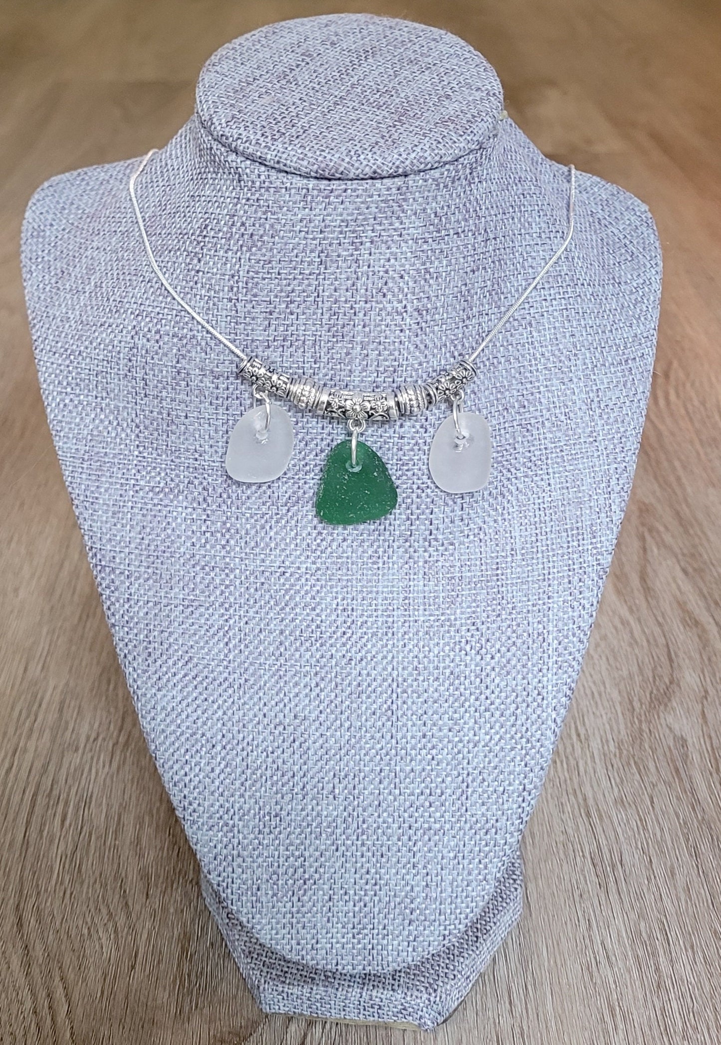 Sea Glass Necklace/Sea Glass Jewelry/Sea Glass Pendant/Genuine Sea Glass/Beach Jewelry/Nautical Jewelry/Gift for Her/Unique Gift/156