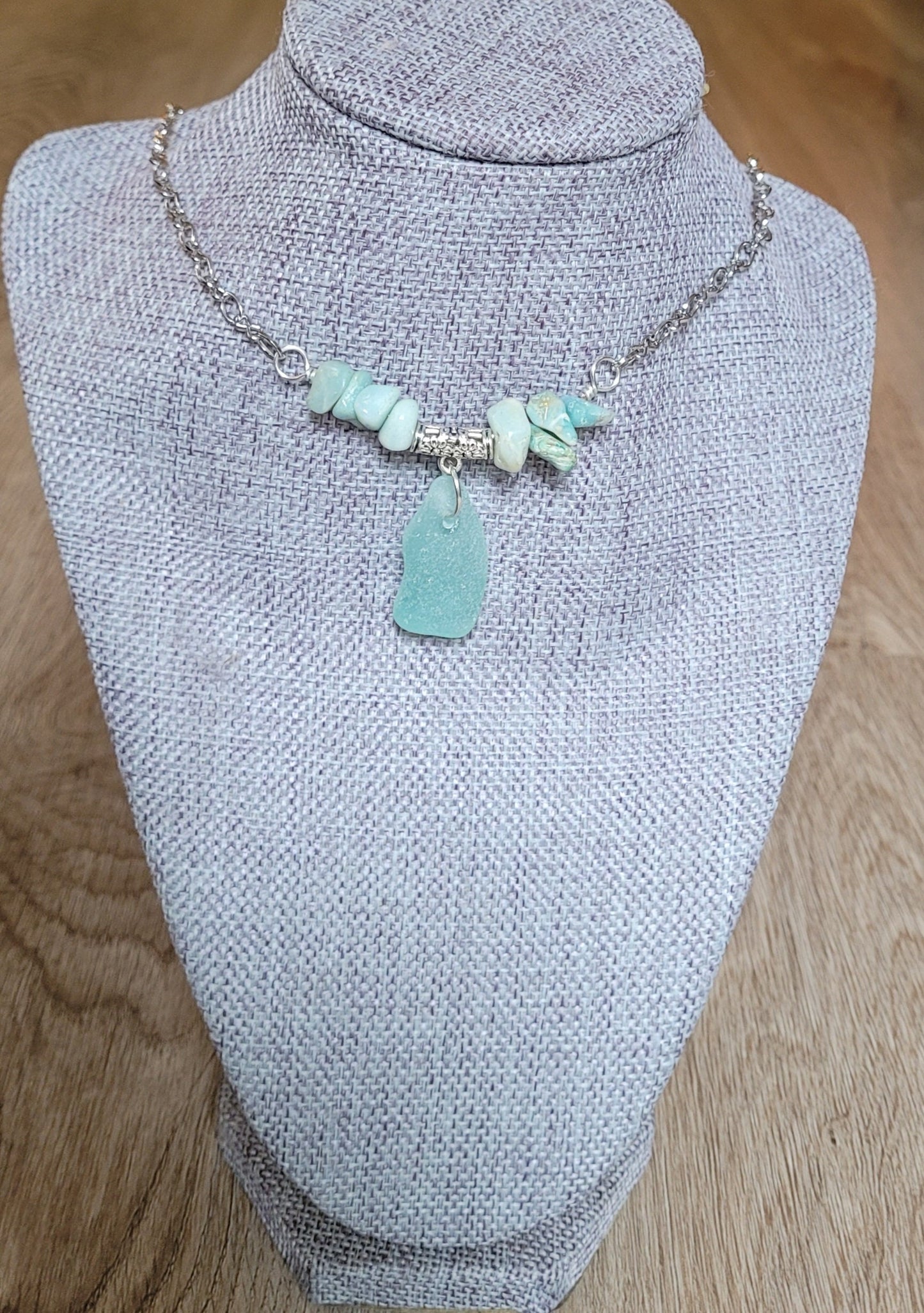 Sea Glass Jewelry/Genuine Sea Glass Necklace/Sea Glass/Beach Glass Necklace/Nautical Necklace/Gift for Her/Unique Gift/155