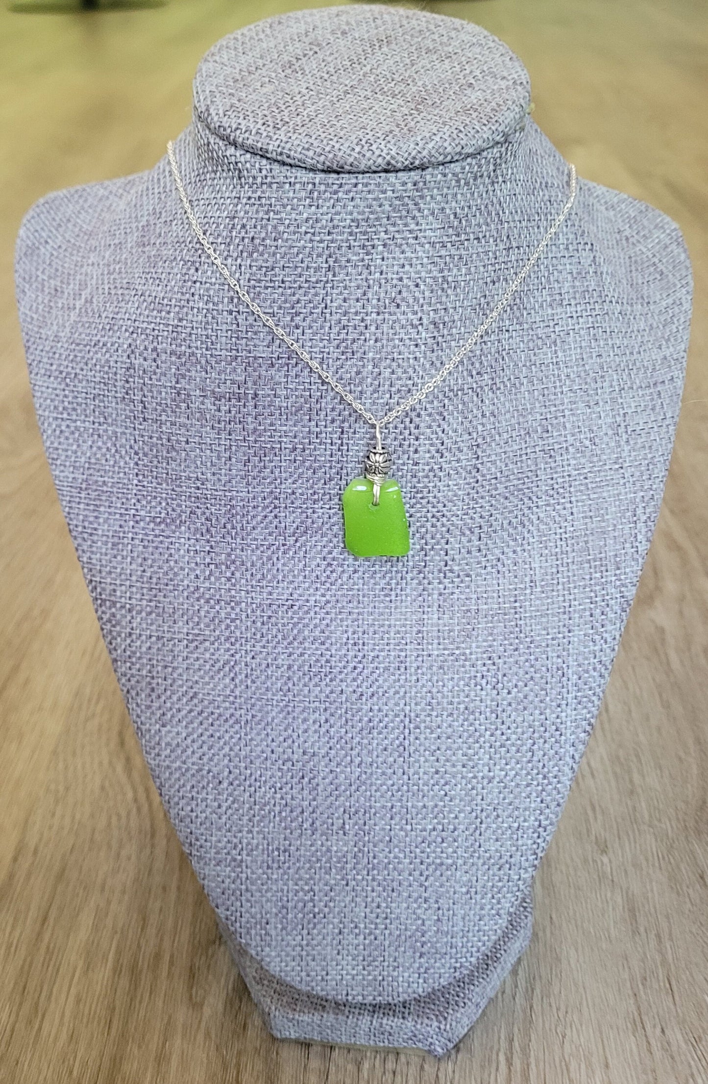 Genuine Sea Glass/Sea Glass Necklace/Sea Glass Pendant/Coastal Jewelry/Nautical Pendant/Genuine Sea Glass Jewelry/60