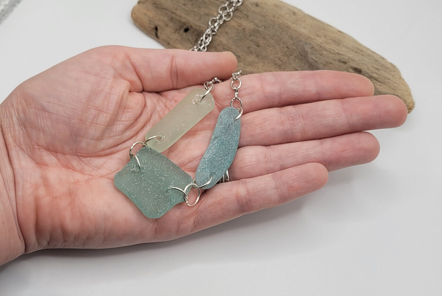 Sea Glass Necklace/Genuine Sea Glass Necklace/Sea Glass Jewelry/Sea Glass Gift/Nautical Jewelry/Gift for Her/Birthday Gift for Her/8