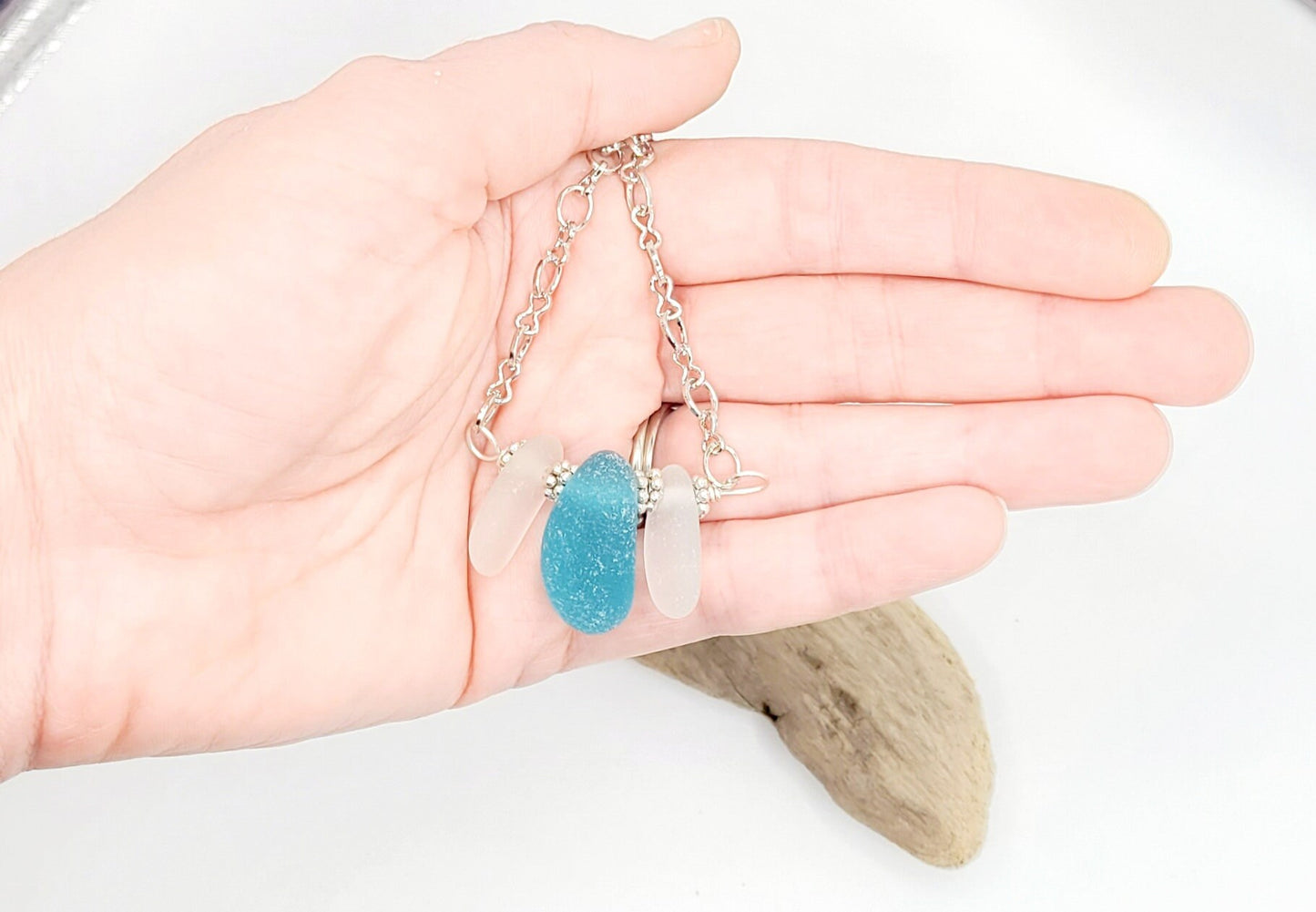 Sea Glass Jewelry/Genuine Sea Glass Necklace/ Sea Glass/Beach Glass Necklace/Nautical Necklace/Gift for Her/Unique Gift/113