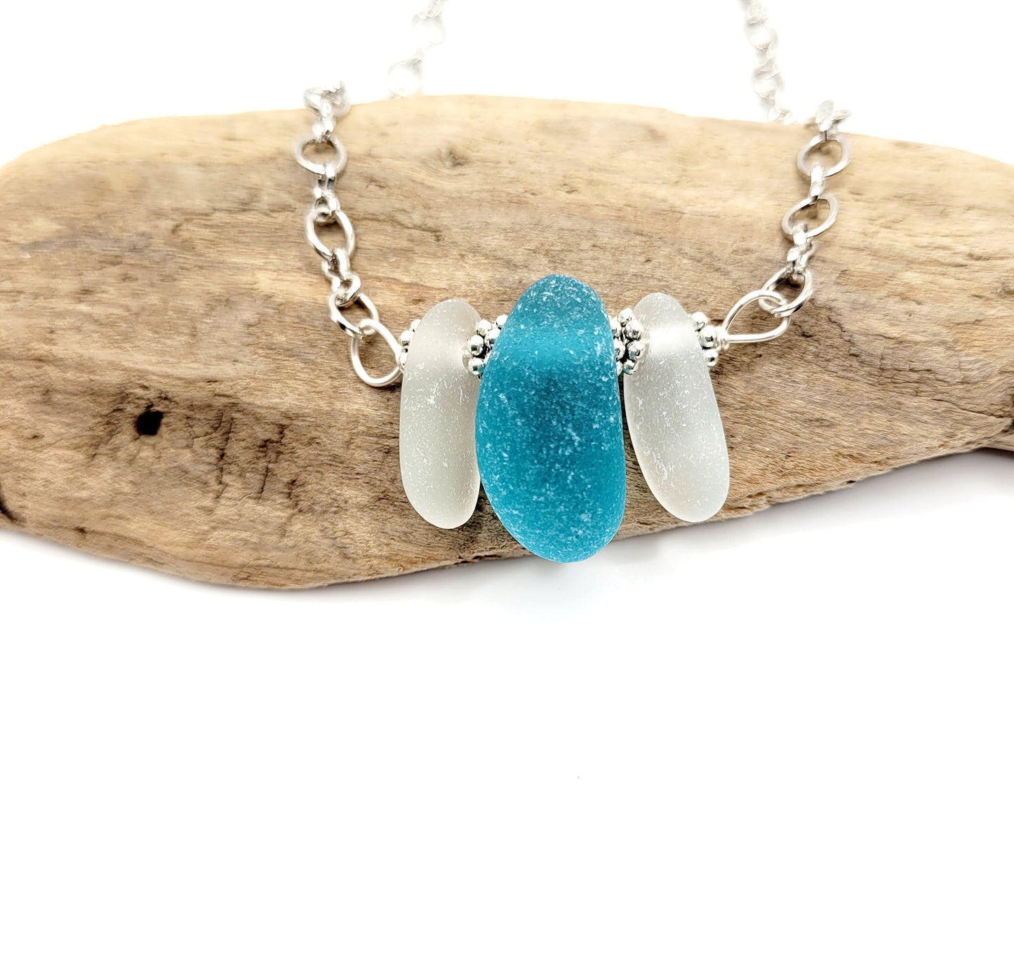 Sea Glass Jewelry/Genuine Sea Glass Necklace/ Sea Glass/Beach Glass Necklace/Nautical Necklace/Gift for Her/Unique Gift/113