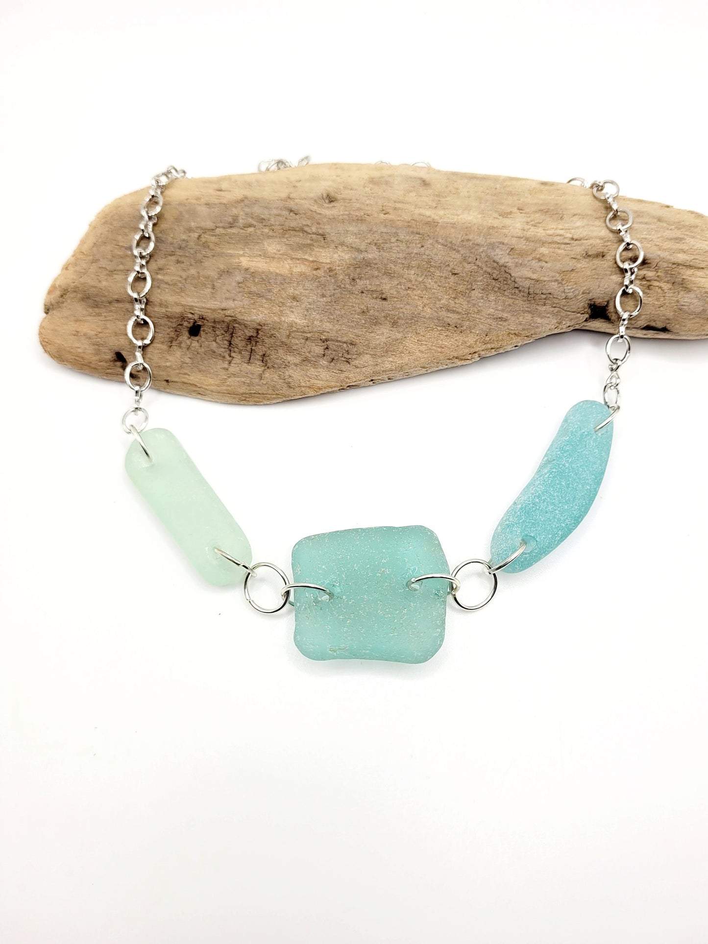 Sea Glass Necklace/Genuine Sea Glass Necklace/Sea Glass Jewelry/Sea Glass Gift/Nautical Jewelry/Gift for Her/Birthday Gift for Her/8