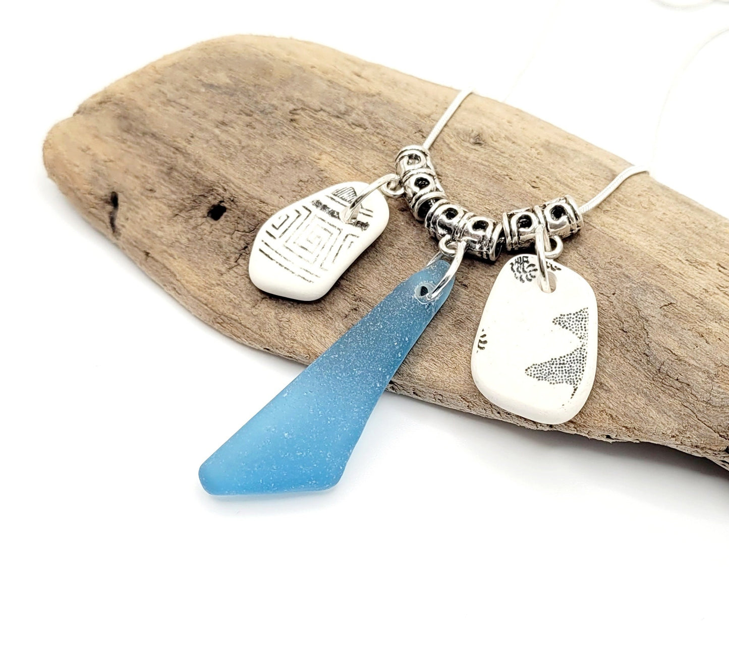 Sea Glass Necklace/Sea Glass Jewelry/Sea Glass Pendant/Genuine Sea Glass/Beach Jewelry/Nautical Jewelry/Gift for Her/Unique Gift/52