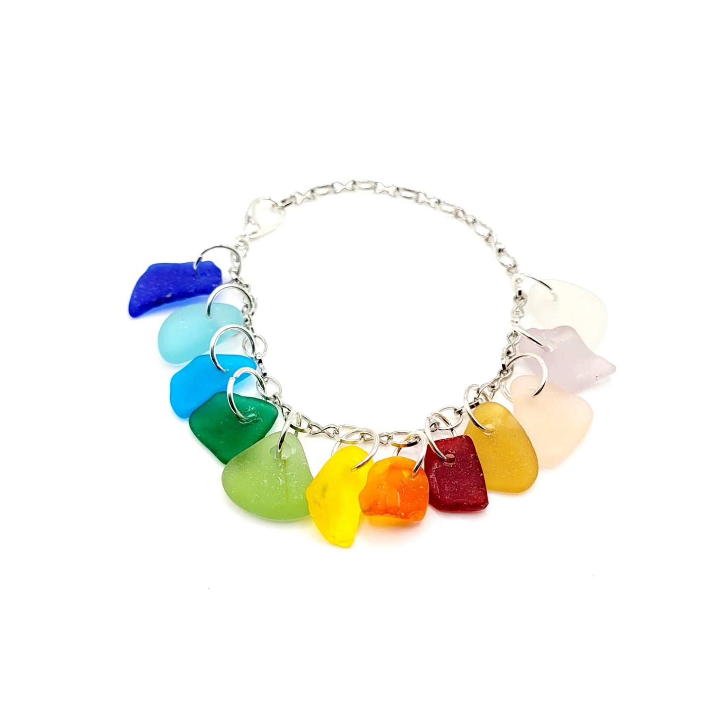 Genuine Sea Glass Bracelet/4F