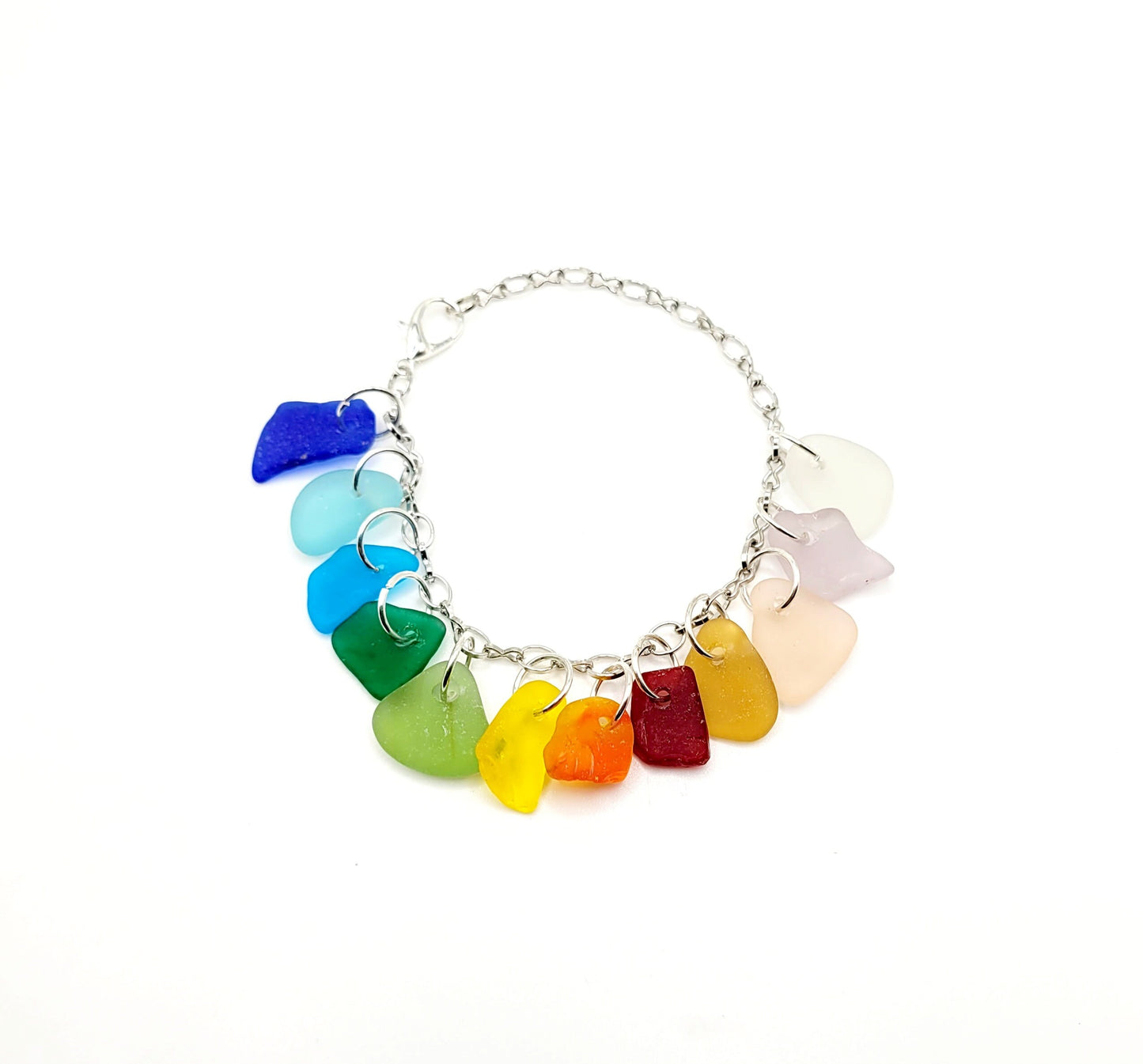 Genuine Sea Glass Bracelet/4F