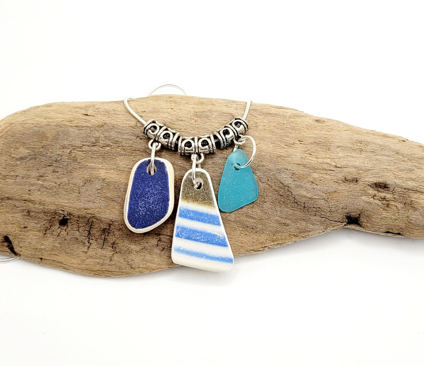 Sea Glass Necklace/Sea Glass Jewelry/Sea Glass Pendant/Genuine Sea Glass/Beach Jewelry/Nautical Jewelry/Gift for Her/Unique Gift/86