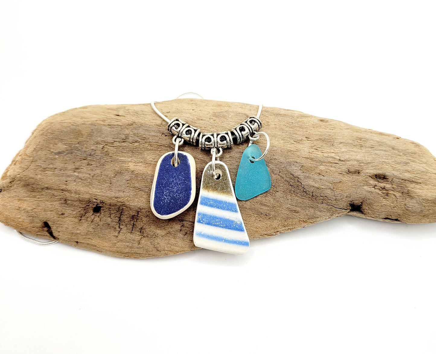 Sea Glass Necklace/Sea Glass Jewelry/Sea Glass Pendant/Genuine Sea Glass/Beach Jewelry/Nautical Jewelry/Gift for Her/Unique Gift/86