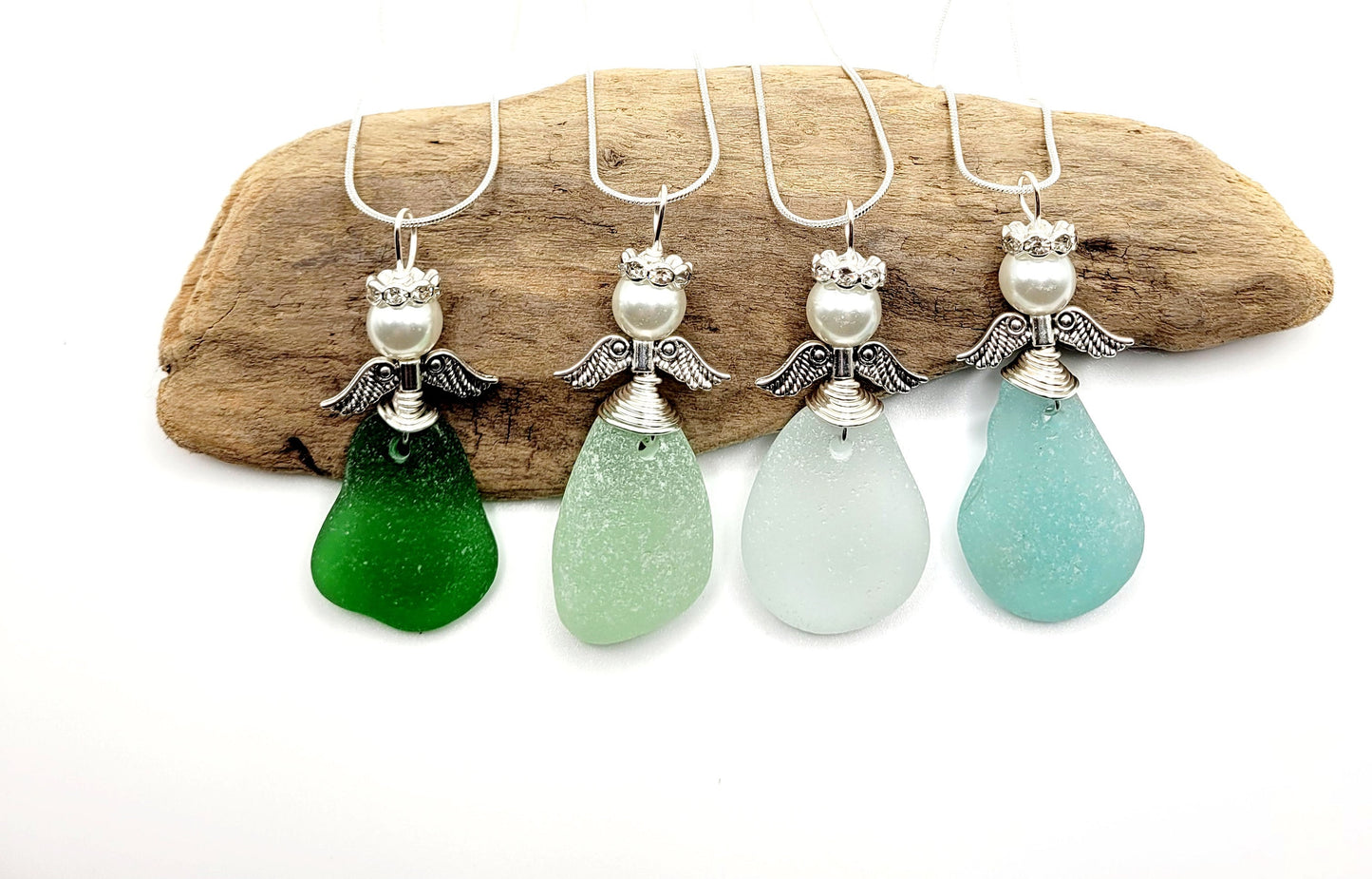 Genuine Sea Glass Ange/Angel Car Charm/Angel Pendant/Angel Ornament/Angel Gift/Gift for Friend