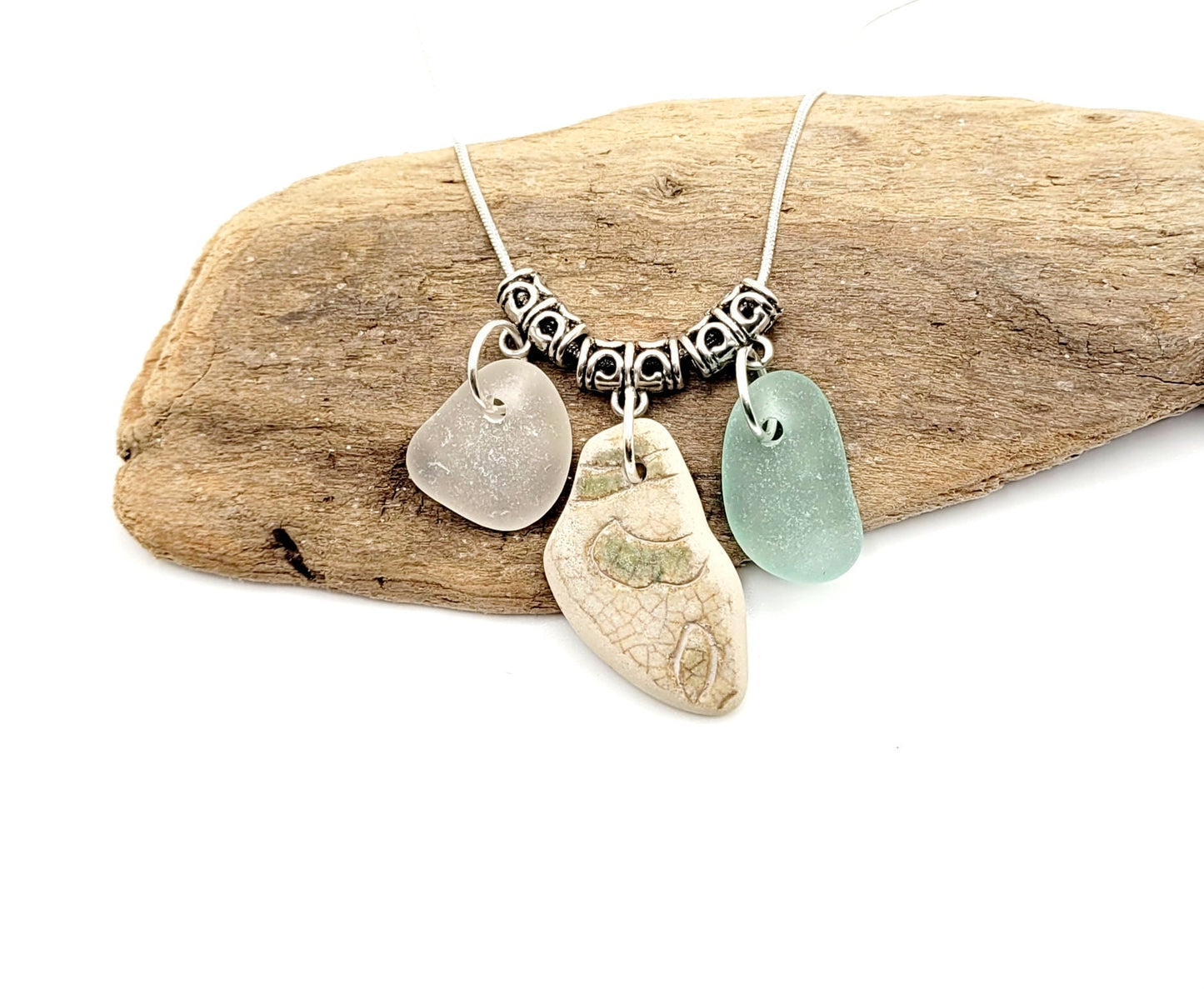 Sea Glass Necklace/Sea Glass Jewelry/Sea Glass Pendant/Genuine Sea Glass/Beach Jewelry/Nautical Jewelry/Gift for Her/Unique Gift/123