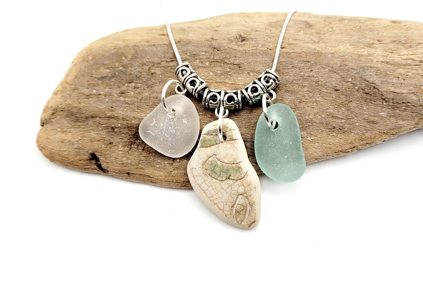 Sea Glass Necklace/Sea Glass Jewelry/Sea Glass Pendant/Genuine Sea Glass/Beach Jewelry/Nautical Jewelry/Gift for Her/Unique Gift/123