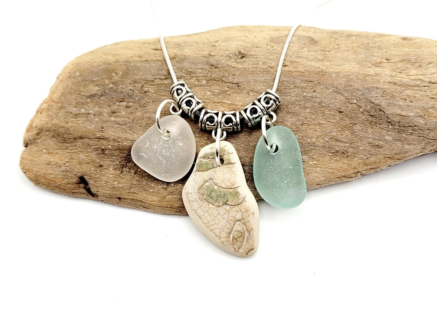 Sea Glass Necklace/Sea Glass Jewelry/Sea Glass Pendant/Genuine Sea Glass/Beach Jewelry/Nautical Jewelry/Gift for Her/Unique Gift/123