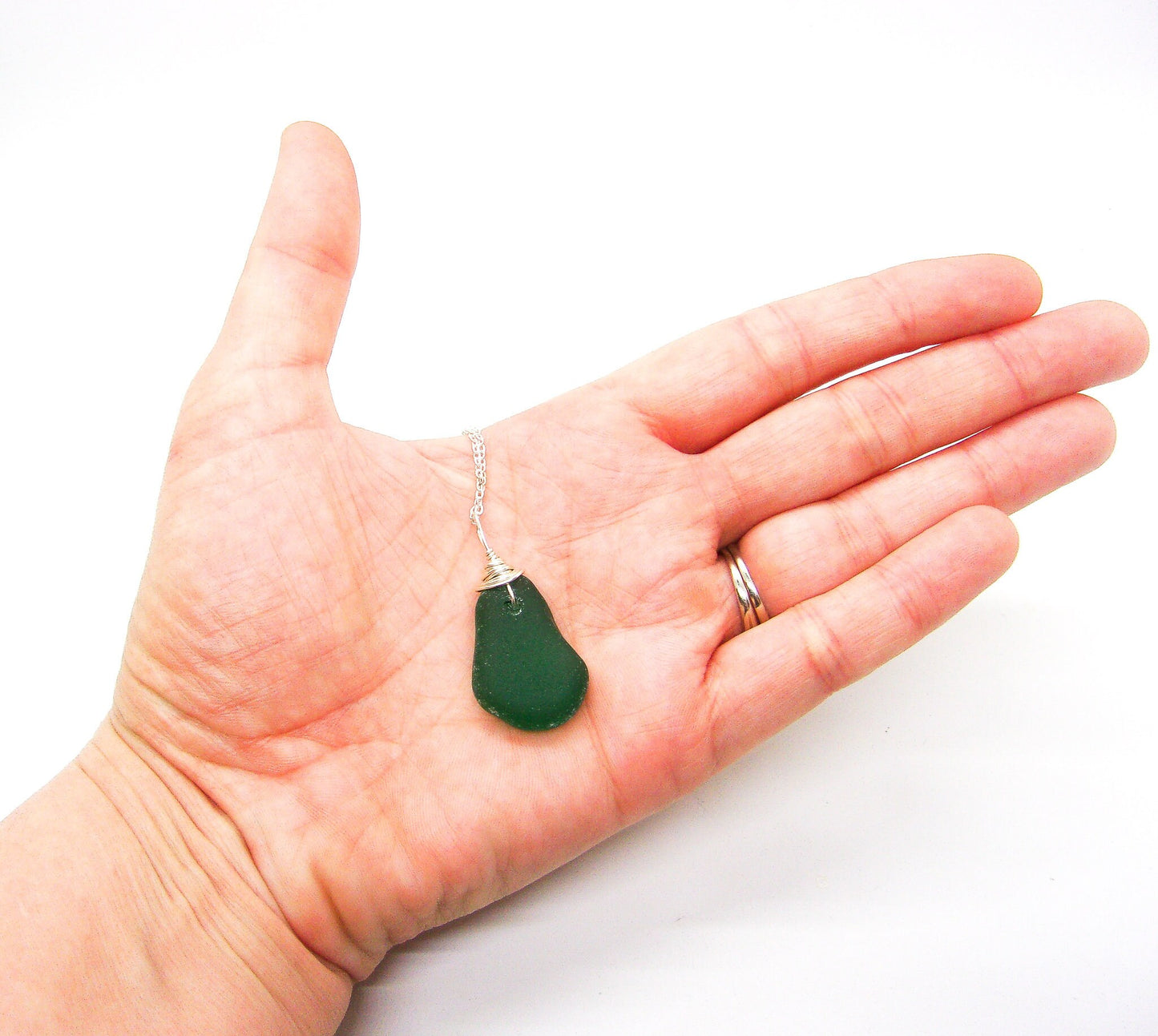 Genuine Sea Glass/Sea Glass Necklace/Sea Glass Pendant/Coastal Jewelry/Nautical Pendant/Genuine Sea Glass Jewelry/82