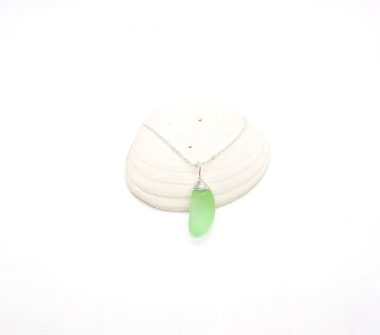 Genuine Sea Glass/Sea Glass Necklace/Sea Glass Pendant/Coastal Jewelry/Nautical Pendant/Genuine Sea Glass Jewelry/76