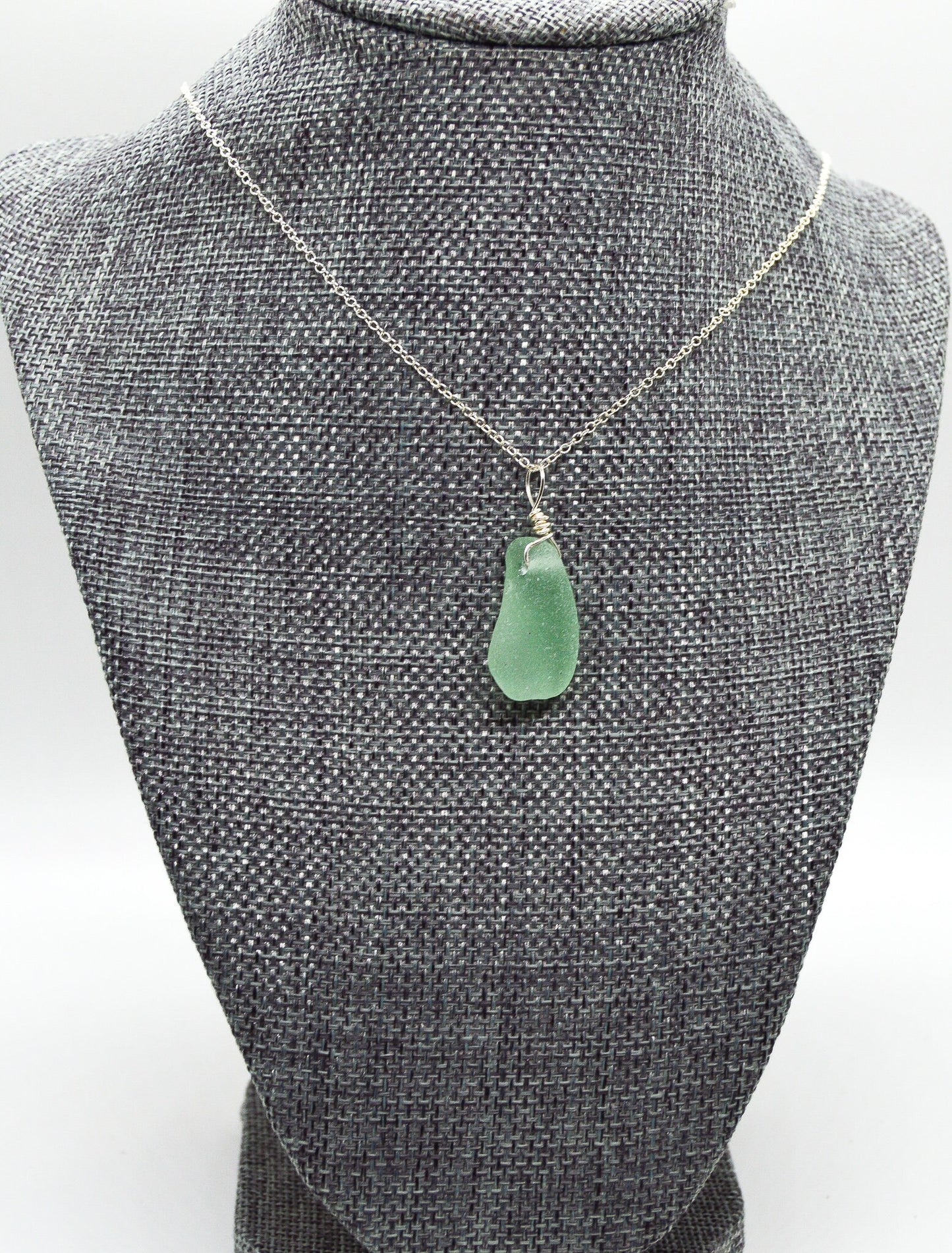 Genuine Sea Glass/Sea Glass Necklace/Sea Glass Pendant/Coastal Jewelry/Nautical Pendant/Genuine Sea Glass Jewelry/38