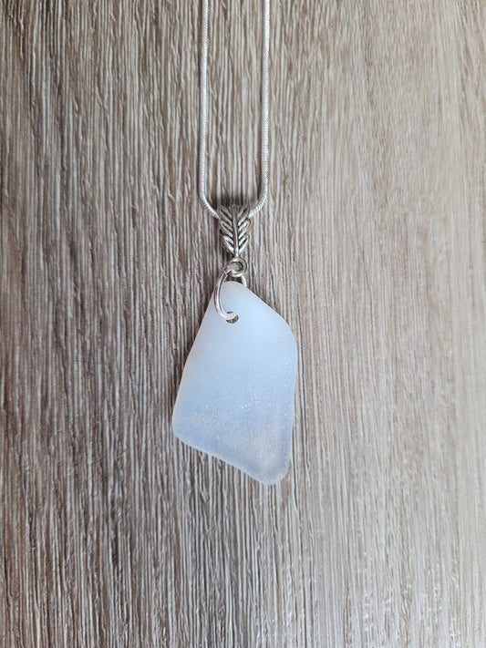 Genuine Sea Glass/Sea Glass Necklace/Sea Glass Pendant/Coastal Jewelry/Nautical Pendant/Genuine Sea Glass Jewelry/85